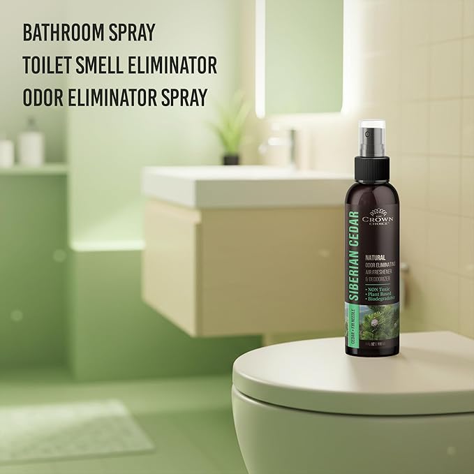 Non-Toxic Odor Eliminator,Natural Cedar Air Freshener Spray for Clothes Storage & Moth Repellent,Closet & Couch Deodorizer,Long Lasting Bathroom & Toilet Freshener, Safe for Kids & Pets-4 oz Pack of 1
