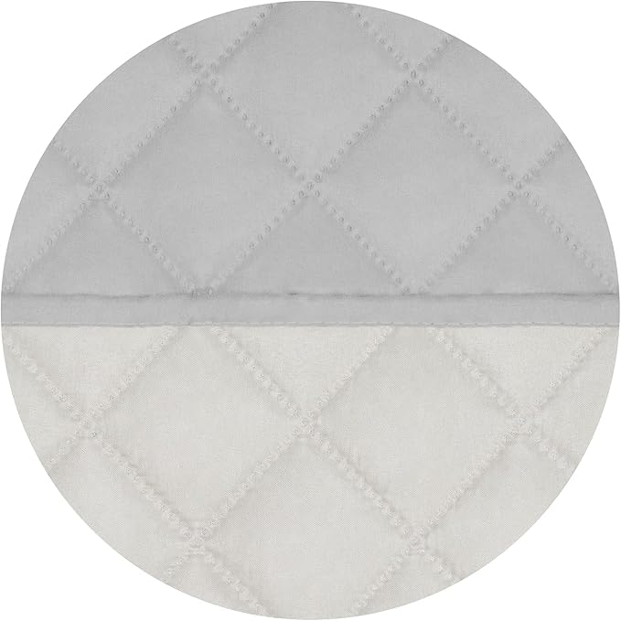 PureFit Reversible Quilted Sofa Cover, Water Resistant Slipcover Furniture Protector, Washable Couch Cover with Non Slip and Elastic Straps for Kids, Pets (Chair, Light Gray/Ivory)