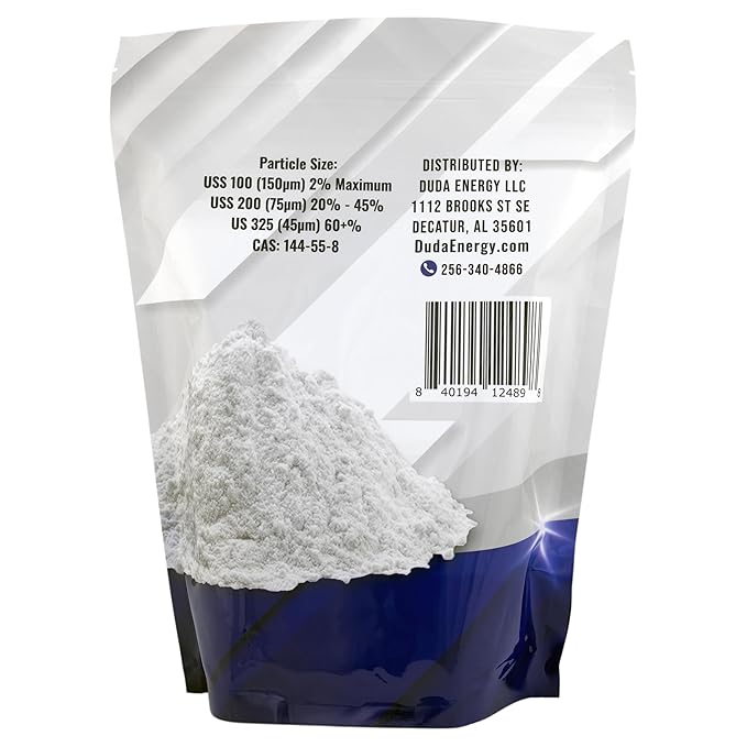 Duda Energy 1 lb Organic Sodium Bicarbonate Baking Soda Fine Powder