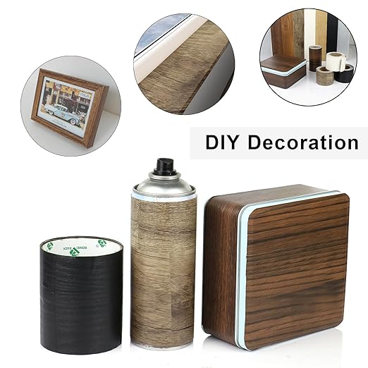 BOMEI PACK Wood Grain Repair Tape,Self Adhesive Repair Patch for Furniture, Floors, Cabinets, Windows, Doors, RV, Home Decor and DIY Projects (1, Walnut)
