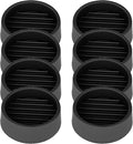 Non Slip Furniture Pads, 1.5” Round Rubber Caster Cups, 8 Pcs Furniture Coasters, Anti-Slip Gripper, Anti Slide Furnitures Feet Floor Protectors for Bed Couch Stoppers - Black
