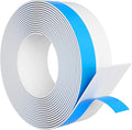 Weather Stripping Door Seal, Silicone Strip for Frame and Gaps Draft Stopper,Glass Shower Door Sweep, White, 36 Feet x 1 Inch