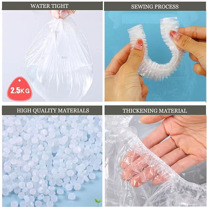 Potty Chair Liners with Elastic, Portable Potty Training Bags, Potty Refill Liners Disposable for Toddlers Kids and Baby,Toilet Seat Cover,17x8Inches,Clear,200pieces