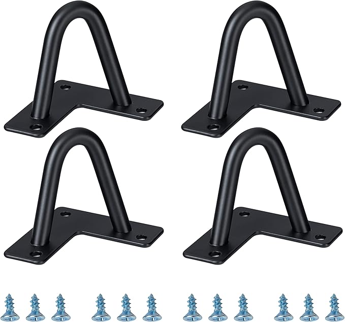 Hairpin Legs Black 4 Piece Set - DIY 3" Metal Table Legs for Cabinets, Wardrobes, TV Cabinets, Drawers, Nightstands, Jewelry Boxes, Coffee Tables and More