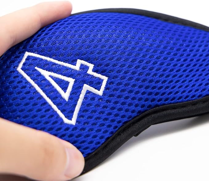 Montela Golf Iron Covers,Golf Iron Head Covers Mesh Golf Iron Covers Set 10pcs Golf Iron Headcovers,Golf Club Head Covers for Iron with Magic Tape Fit Most Brand 4-9 APSX