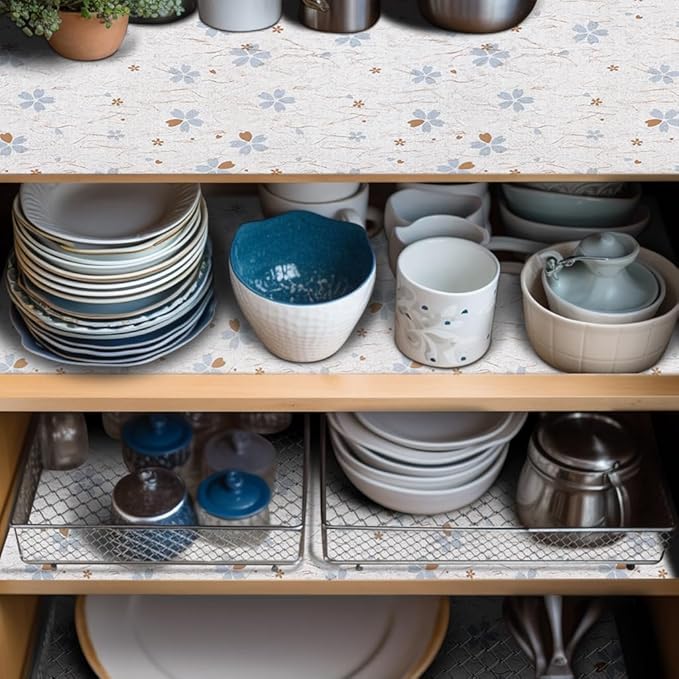 20 x 72 Inch Cupboard Liner Shelving Paper for Cabinets and Drawers Pantry Shelf Liners