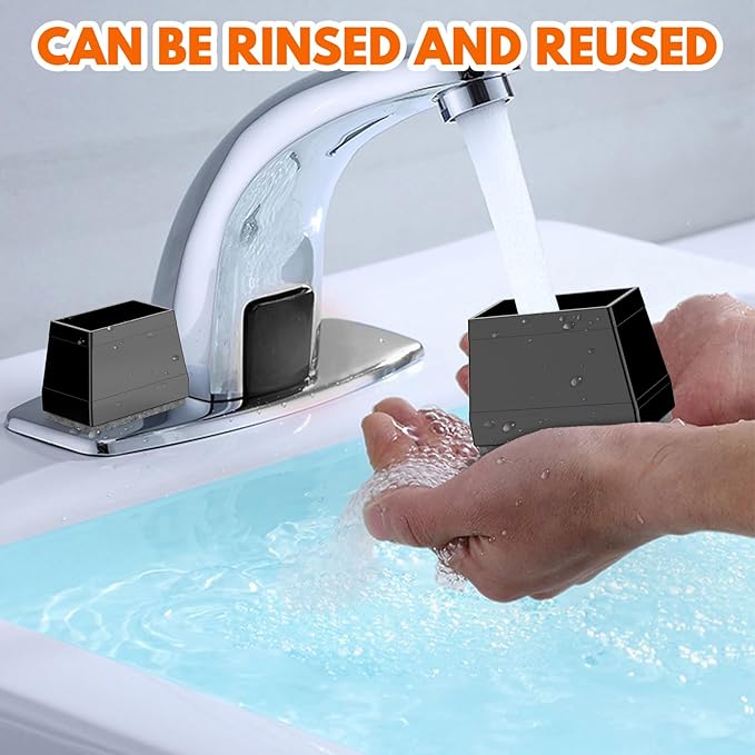 Rectangle Chair Leg Protectors for Hardwood Floors,16 PCS Silicone Covers to Protect Wood Tile Floors Felt Pads Furniture Leg Caps Reduce Noise. Easy to Move.(Black,0.6 x 1.2 Inch,Rectangle)
