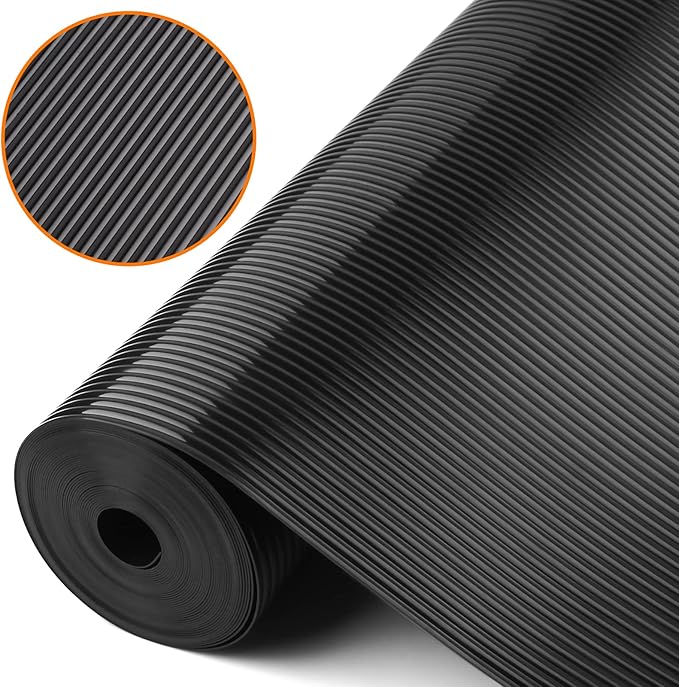 Shelf Liners for Kitchen Cabinets Non Adhesive Drawer Liner EVA Material Cupboard Mat Refrigerator Mats Washable Fridge Liner for Cabinet, Storage and Desks 23.6 x 157.4 Inches