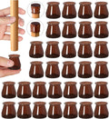 32 Pcs Chair Leg Protectors for Hardwood Floors, Silicone Felt Furniture Leg Cover Pad for Protecting Floors from Scratches and Noise, Smooth Moving, Small(Fit Round Diameter：5/16" to 1-5/16")