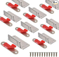 Cabinet Magnets Mousike Adhesive Strong Magnetic Door Catch Stainless Steel Kitchen Magnetic Latch Used to Close Cupboard Cabinet Closet Door Drawer(Silver 8Pack)