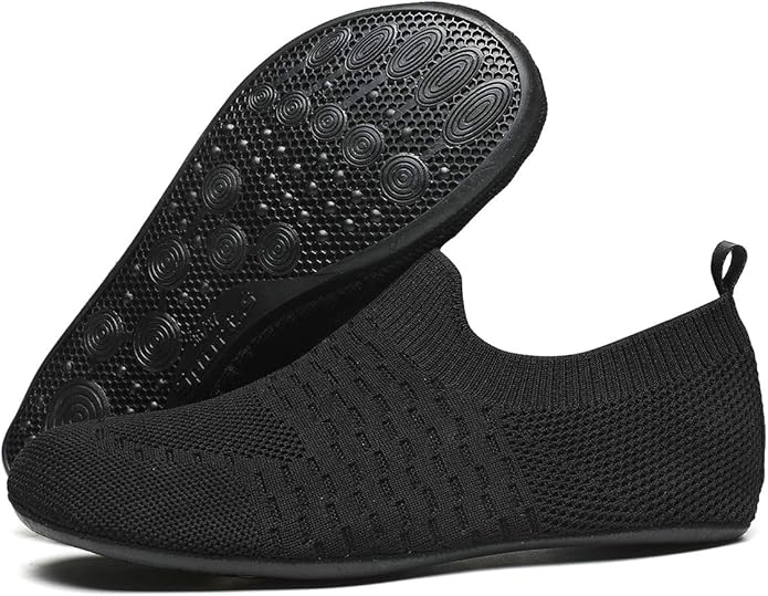 QZKDM Lightweight Slip on Grip Indoor House Slippers Barefoot Non Slip Home Exercise Yoga Shoes for Men Women