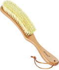 BFWood Clothes Brush - Bristle Lint Brush for Suits, Cashmere, Wool, Velvet, Suede and Pet Hair - Large Beech Wood Handle