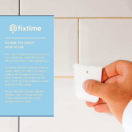 Grout Filler Repair Kit – Cream Beige Premixed Crack Filler for Floor Tiles – Fast Drying Grout Sealer with Spatula – 8 oz