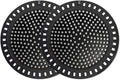 2PCS Shower Hair Drain Catcher/Strainer/Cover/Filter/Trap, Hair Stopper Floor Drain, Stainless Steel with Silicone Edge Drain Protector, Black, 4.75 Inch Diameter