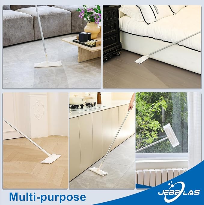 JEBBLAS Disposable Mop Cloth Dry Sweeping Pad for Floor Mop Sweeping Cloths Multi Surface Refills, 180 Count