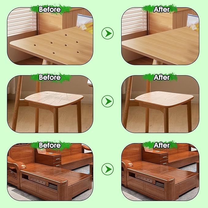Furniture Markers Touch Up, 20 Colors Wood Filler Sticks, Wood Wax Crayons for Repairing Scratches, Scuffs, Cracks, Holes on Furniture, Floors, Cabinets, Tables, and Doors - Light Color Series