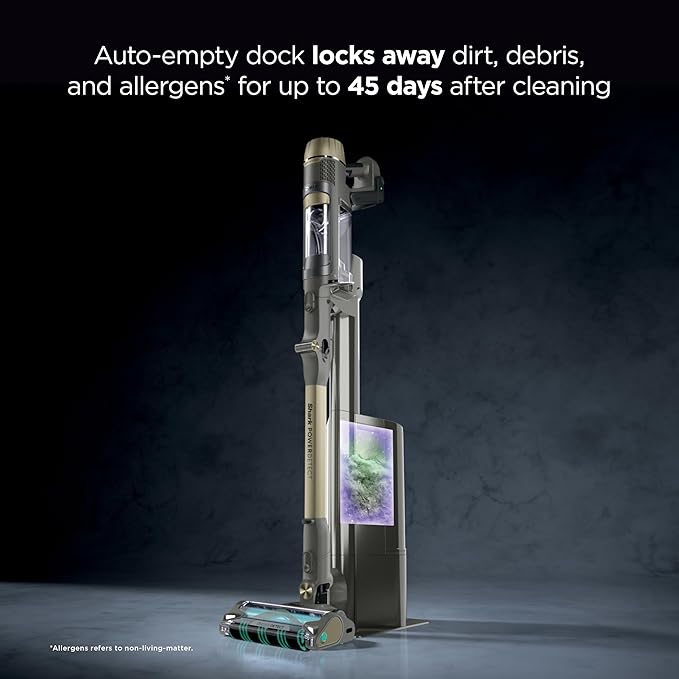 Shark PowerDetect Pet Plus Clean & Empty Cordless Stick Vacuum & Auto-Empty System, Powerful Suction, HEPA Filtration, Carpet & Hard Floor, Portable, Stick Vacuum for Pet Hair, Dark Gray, IP3253