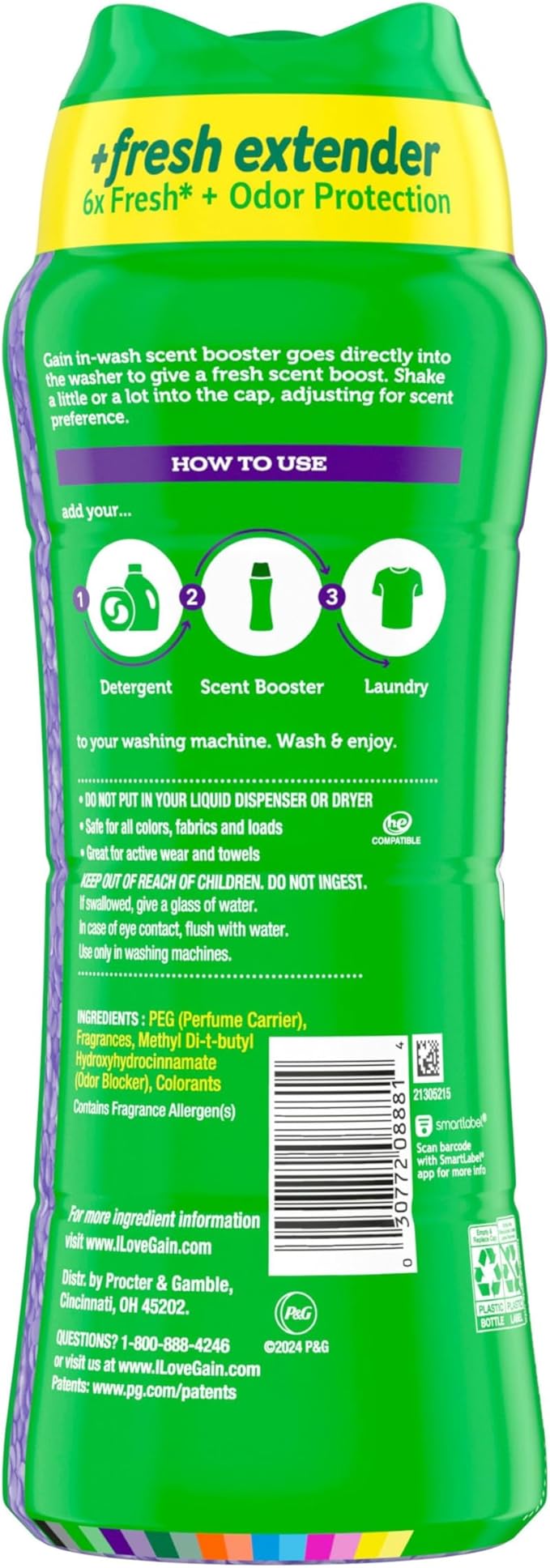 Gain Fireworks In-Wash Scent Booster Beads, Moonlight Breeze, 18.2 oz