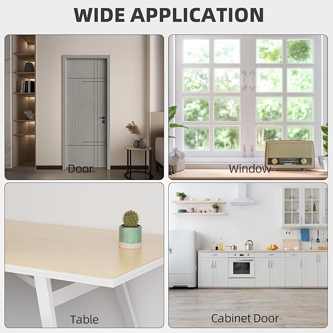 2Pcs×196" Wedge Weather Stripping Door Seal Strip for Door Frame & Window,Self Adhesive Window Insulation Draft Stopper Seal for Winter,Gray Foam Door Gap Filler for Soundproofing Light Blocker,White