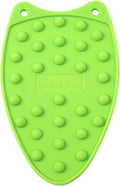 The Quilted Bear Mini Iron Rest - Silicone Heat Resistant Mat for Stress-Free Crafting, Sewing & Quilting Supplies - Durable and Protective Surface for Mini Iron (Lime Green)