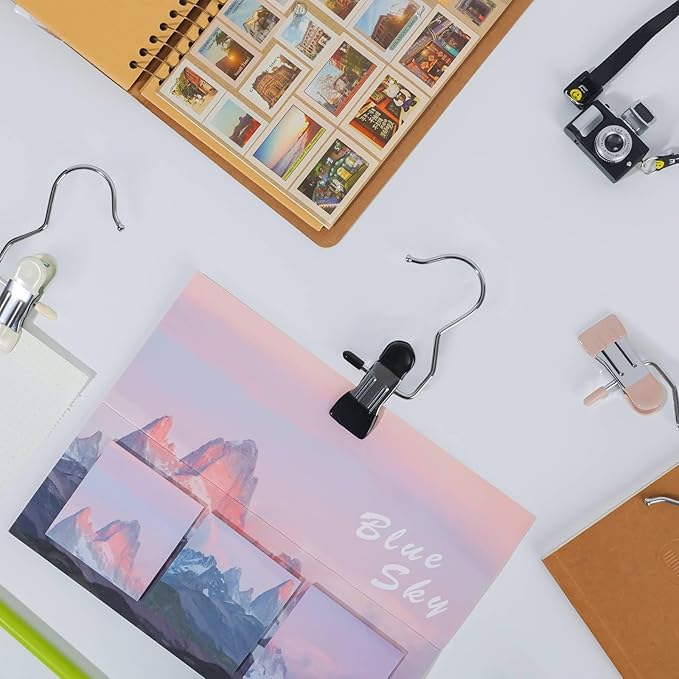 15/30Pcs Upgrade Double Head Clamp Dipped Clothespin for Laundry Hooks with Clips, Boot Holder, Hanging Clips, Portable Multifunctional Hangers Single Clip Space Saving for Jeans, Hats (30, Blue)