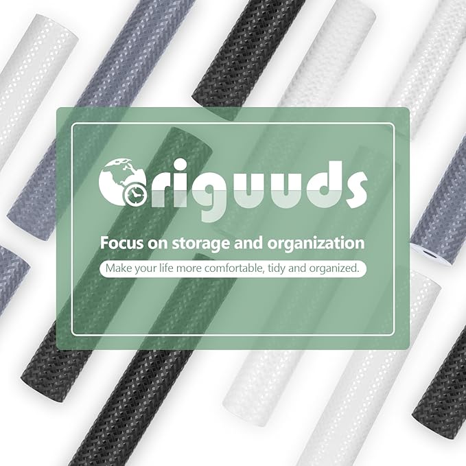 Shelf Liners, Non-Adhesive Drawer Liner, Waterproof & Oil-Proof Kitchen Cabinet Cupboard Liner Plastic EVA Material BPA Free Fridge Liner Mats Paper Protector for Shelves (White/12in x 240in)