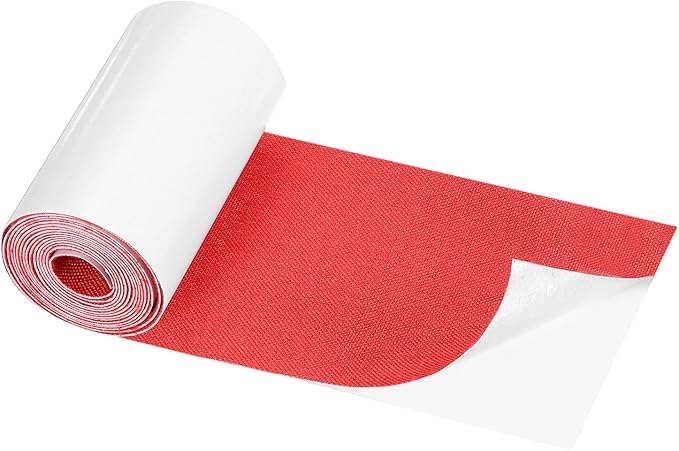 Repair Patches Repair Tape Self-Adhesive DIY Repair Patch Linen Gear Patch for Sofa, Furniture, Chair, Clothing,Tents,3x60 Inch,Red
