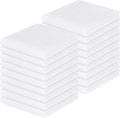 Homaxy 100% Cotton Waffle Weave Kitchen Dish Cloths, Ultra Soft Absorbent Quick Drying Dish Towels, 12 x 12 Inches, 18-Pack, White