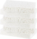 6-Pack Kitchen Sponges, Condense Eco Cellulose Non-Scratch Scrub Heavy Sponge for Kitchen/Household/Bathroom, Clean Tough Messes Dish Scrubber [White]