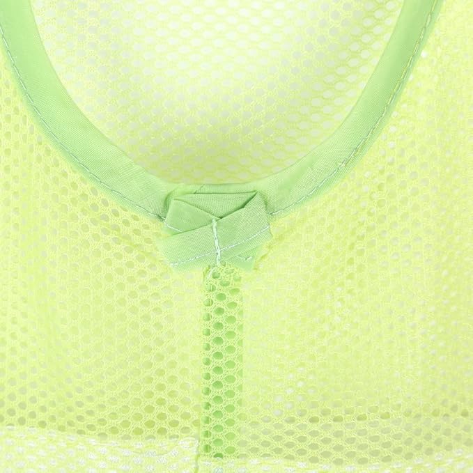 Clothespin Bag, Multi Purpose Hanging Mesh Storage Bag Clothespin Bag with Hanger for Socks Stockings Bra Underwear Bathroom(Green)
