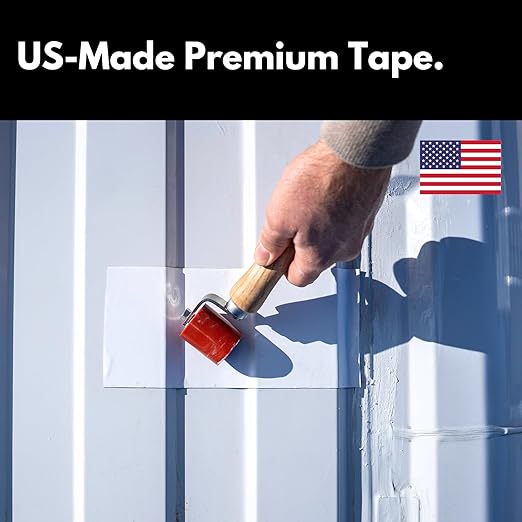 HSS RV Sealant Tape with MicroSealant - Waterproof Commercial Roofing Tape for Roof and RV Repair - UV- & Weatherproof - White - 2 inch x 25 ft.