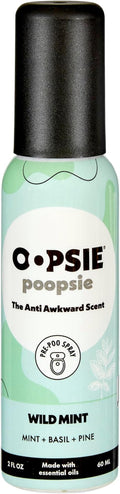 OOPSIE POOPSIE Wild Mint Before & After You Go Toilet Spray 2oz - Portable Odor Eliminator