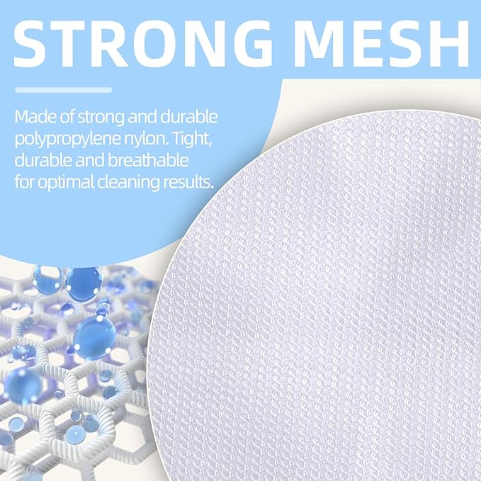 Mesh Laundry Bags, Mesh Wash Bags, Durable Mesh Structure with Strong Zipper, Suitable for Underwear, Delicate Clothes, Pants, Shoes, Socks Washing (Small Fine Mesh, X-Large 24 * 24in*4pcs)