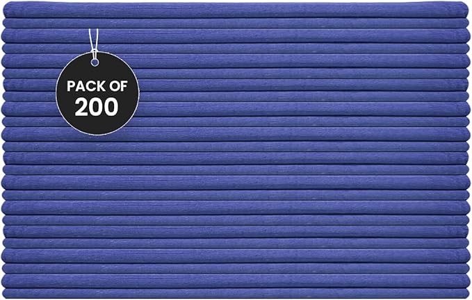 Shop Towels (Blue, 200-Pack) - Bulk Cleaning Towel in a Bag, Mechanic Cotton Wipes for Car Maintenance, Auto Mechanics & Garage, Wipe Grease & Oil, Machine Wash & Reusable