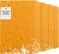 4 PCS Large Natural Cellulose Sponges 6x4x2 Inch - Super Absorbent and Biodegradable, Perfect for Home & Kitchen Cleaning, Boat Bail, Car Washing