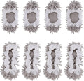8 Pcs Mop Slippers Socks Floor Cleaning,Microfiber Shoe Covers dust Washable Reusable for Woman Man House Kitchen (Grey)