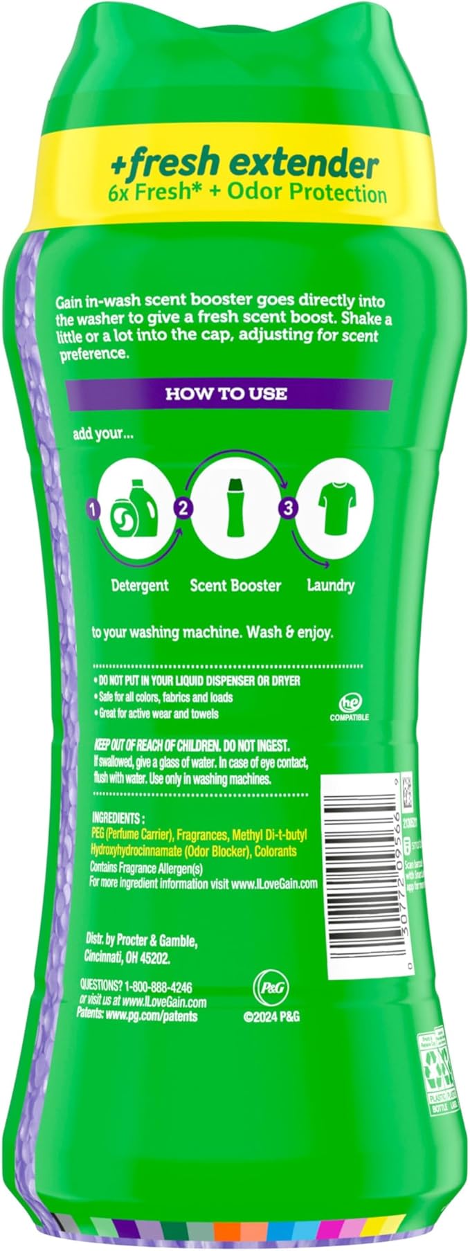 Gain Fireworks In-Wash Scent Booster Beads, Moonlight Breeze, 12.2 oz