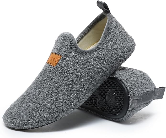 Adult Indoor House Slippers Socks Lightweight Non Slip Grip House Home Shoes for Women Men