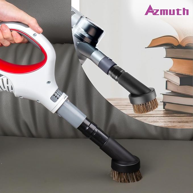 3 Pcs 25mm Soft Horsehair Vacuum Brush Attachment with Vacuum Hose Adapter for Shark Vacuum Attachments, Vacuum Attachment for Shop Vac Vacuum and Most Household Vacuum Cleaner