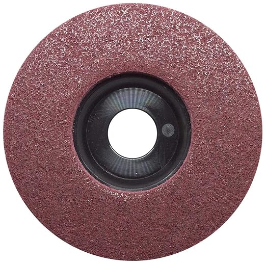 Benchmark Abrasives 4-1/2" Diameter Surface Preparation Non Woven Discs with 7/8" Arbor for Die Grinder Surface Grinding Polishing Burr Finish Rust Paint Removal (Pack of 10) (Maroon - Fine)