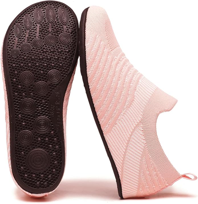 Adult Indoor House Slippers Socks Lightweight Non Slip Grip House Home Shoes for Women Men