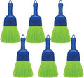LOLA Whisk Broom, Hand Brush, 6 Pack, Durable Bristles, Whisks Away Dirt & Debris, Compact, Hang Hole for Easy Storage, Indoor/Outdoor