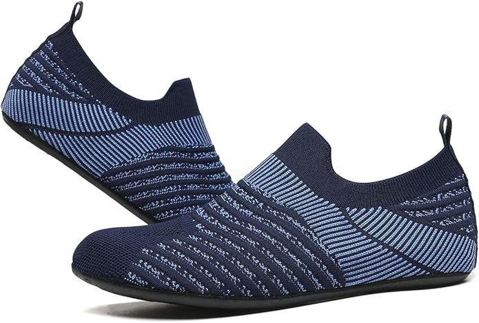 Adult Indoor House Slippers Socks Lightweight Non Slip Grip House Home Shoes for Women Men