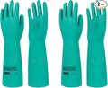 PACIFIC PPE 2 Pairs Chemical Resistant Nitrile Gloves, Resist Household Acid, Alkali, Solvent and Oil, 28 mil, 18", X-Large