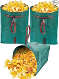72 Gallon Leaf Collector,3-Pack Yard Waste Bags,Large Dustpan-Type Lawn and Leaf Bags, Leaf Bags for Yard Debris,Grass Clippings,Collapsible Trash Can for Parties,Laundry,Camping