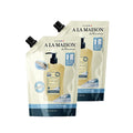 A LA MAISON French Liquid Hand Soap Eco-Friendly Refill Pouch, Fresh Sea Salt - Natural Hand Wash Made with Essential Oils - Biodegradable, Plant-Based, Vegan, Alcohol & Paraben Free (33.8 oz, 2 Pack)