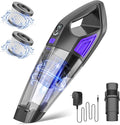 Handheld Vacuum Cordless Cleaner,Powerful Portable and Dust Buster Hand Vcauum Rechargeable with Large-Capacity Battery for CarPetOfficeHome (Dark Purple)