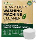 Renuv Heavy Duty Washing Machine Cleaner Descaler Tablets - Deep Cleaning for Front Load or Top Load Washer, 6 Pack