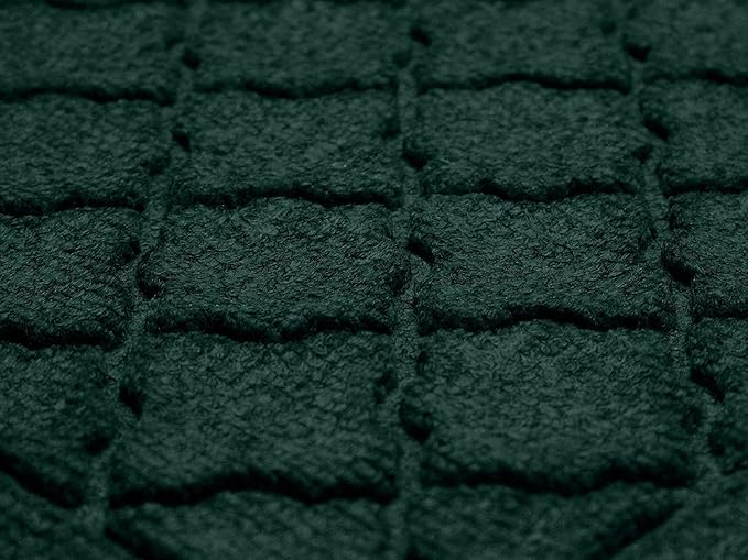 WaterHog Heavy Duty Doorway Mat, 4' x 6', Made in USA, Durable & Skid-Resistant Entryway Mat, Water-Trapping, Indoor/Outdoor Decorative Floor Covering, Cordova Collection, Evergreen