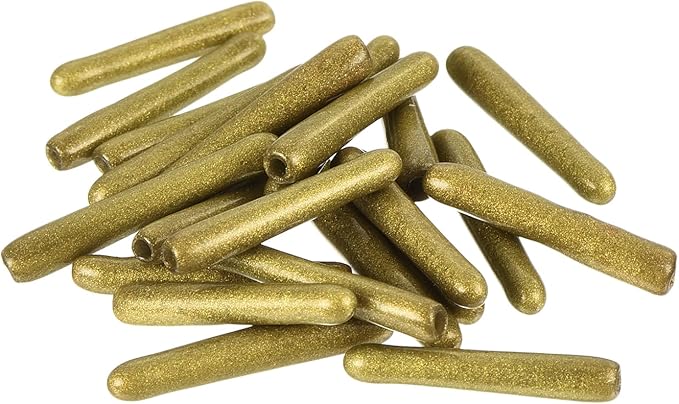 uxcell 20pcs Rubber End Caps 1/16"(1.5mm) ID Vinyl Round Tube Bolt Cap Cover Thread Protectors Gold